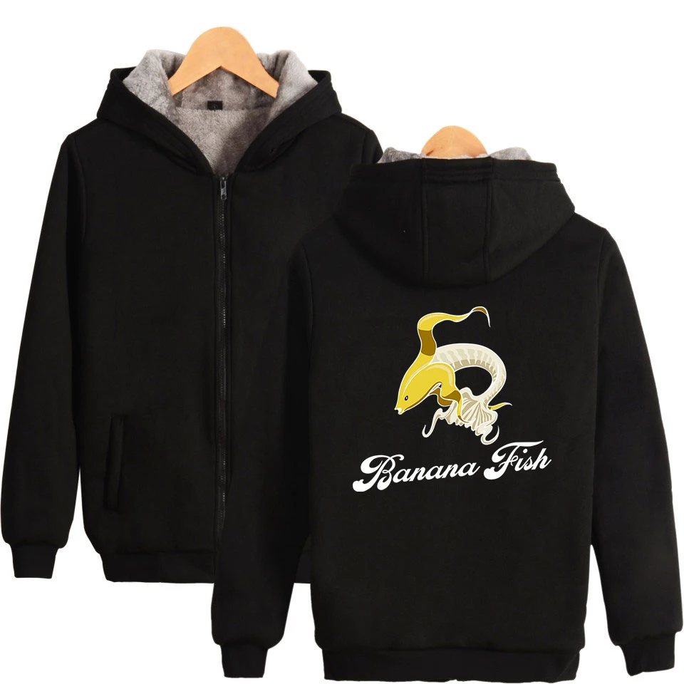 Winter Fashion Zipper Men women Hoodies jacket anime funny BANANA FISH Long Sleeve Thicker Fleece zip up Hoodie Sweatshirts tops
Winter Fashion Zipper Men women Hoodies jacket anime funny BANANA FISH Long Sleeve Thicker Fleece zip up Hoodie Sweatshirts tops