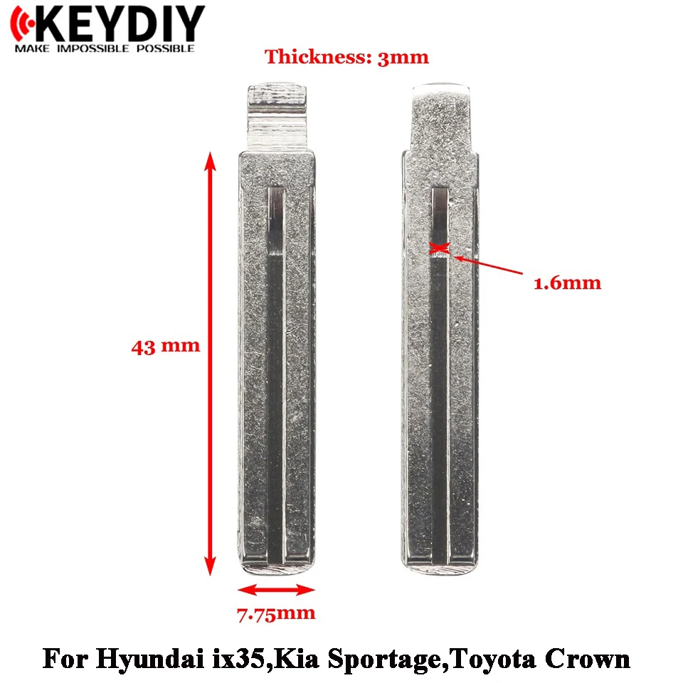 77# TOY48 remote key metal blank uncut flip kd remote key blade VVDI Xhorse remote key blank
77# TOY48 remote key metal blank uncut flip kd remote key blade VVDI Xhorse remote key blank