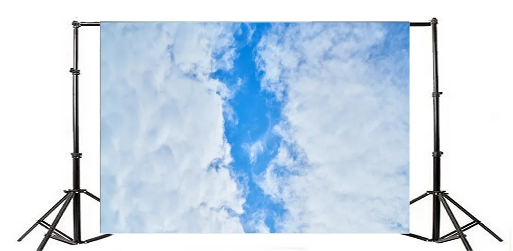 Laeacco голубое небо белые облака живописные фотографии фоны индивидуальные