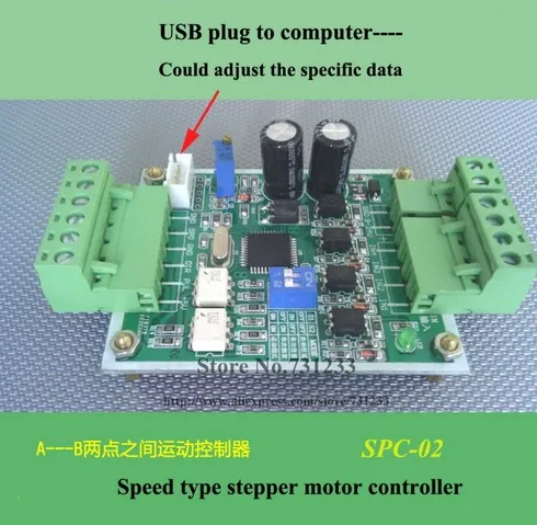 3pcs/lot Stepper motor board SPC-02 single-axis servo control computer tune setting data
3pcs/lot Stepper motor board SPC-02 single-axis servo control computer tune setting data