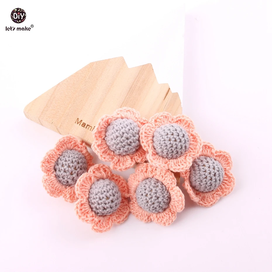 Let's Make Crochet Beads Flower 2pc Wooden Chewable Beads Handmade Safe and Non-toxic DIY Jewelry Baby Teether
Let's Make Crochet Beads Flower 2pc Wooden Chewable Beads Handmade Safe and Non-toxic DIY Jewelry Baby Teether