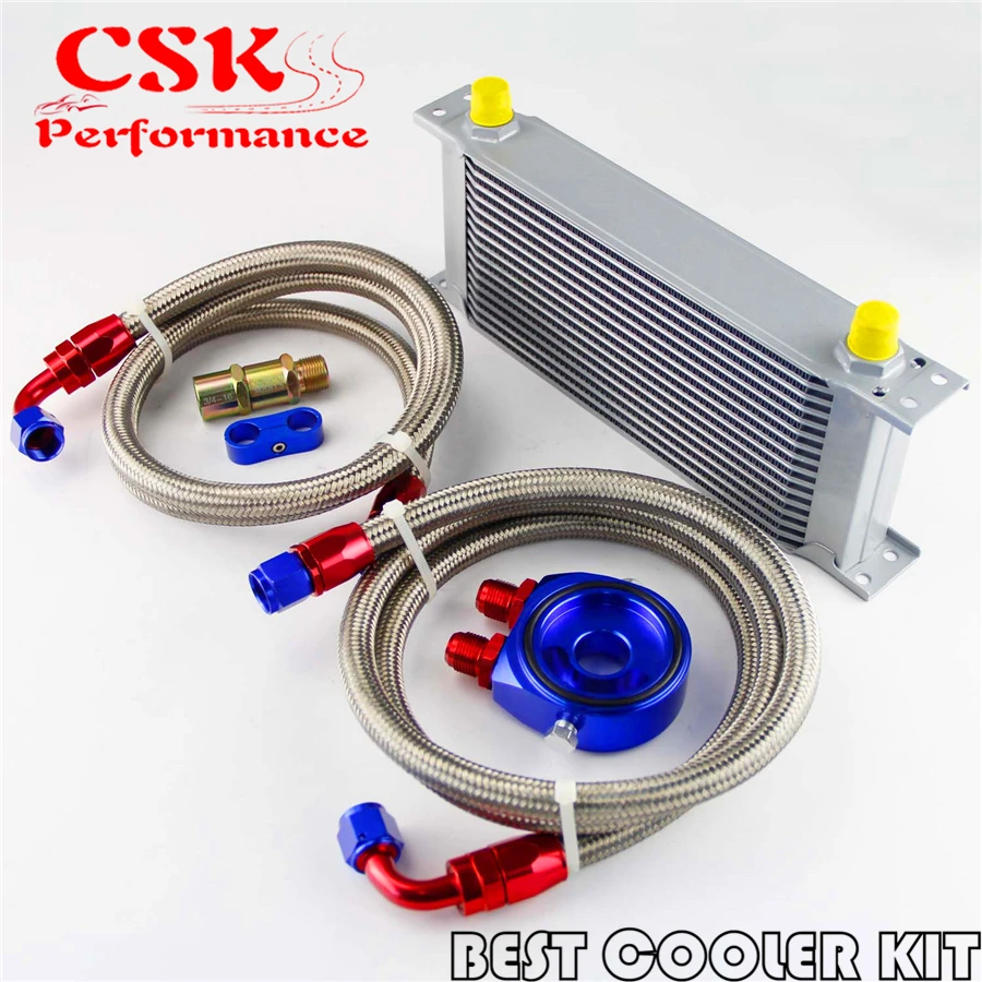 AN-8AN 16 ROW UNIVERSAL ENGINE TRANSMISSION OIL COOLER + FILTER SANDWICH ADAPTER
AN-8AN 16 ROW UNIVERSAL ENGINE TRANSMISSION OIL COOLER + FILTER SANDWICH ADAPTER