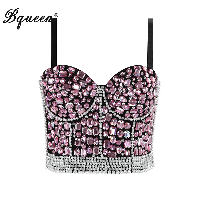 Bqueen 2019 New Sexy Bodycon Women Summer Diamond Beading Crop Top Straps Sleeveless Backless Women Nightclub Party Bra
Bqueen 2019 New Sexy Bodycon Women Summer Diamond Beading Crop Top Straps Sleeveless Backless Women Nightclub Party Bra
