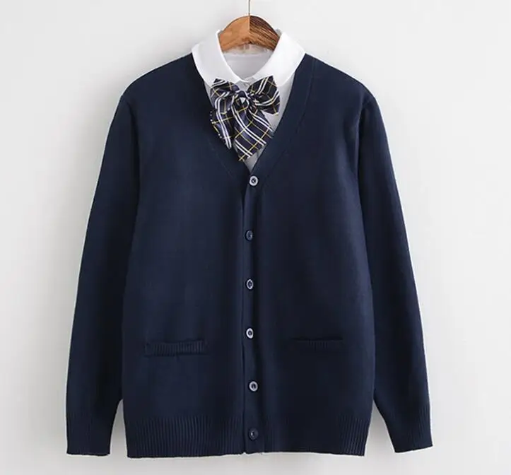 Fedex 50 шт. школьная форма милый кардиган для девочек свитер топы японская