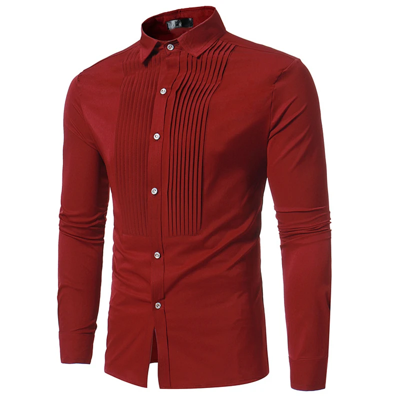 Mens Dress Wedding Shirts High Quality Mens Tuxedo Shirt Long Sleeve Summer Style Mens Brand Clothing 2018 Red Mens Shirts S3057
Mens Dress Wedding Shirts High Quality Mens Tuxedo Shirt Long Sleeve Summer Style Mens Brand Clothing 2018 Red Mens Shirts S3057