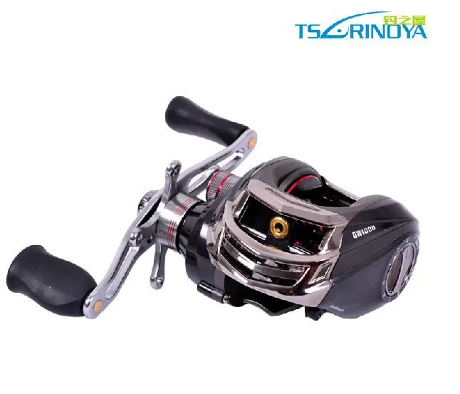 Trulinoya Right Hand DW1000 Baitcasting Fishing Reel Black 10+1BB Free shipping | Спорт и развлечения
