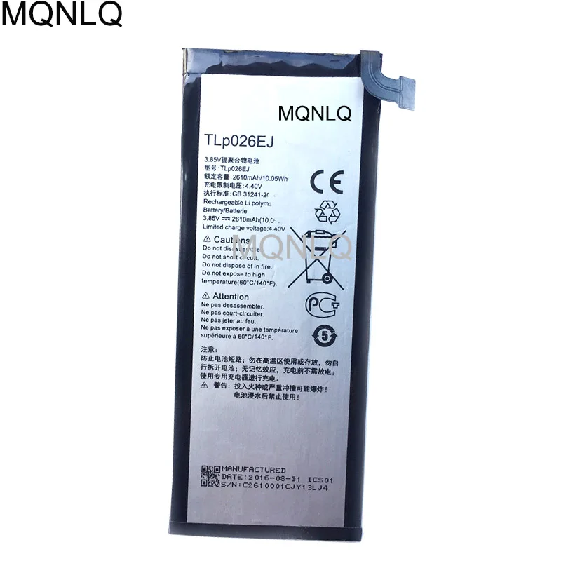 2610mAh TLp026EJ battery for ALCATEL ONE TOUCH IDOL 4 6055K TLp026E2 OT-6055 Idol 4 6055B 6055H 6055U 6055Y phone MQNLQ
2610mAh TLp026EJ battery for ALCATEL ONE TOUCH IDOL 4 6055K TLp026E2 OT-6055 Idol 4 6055B 6055H 6055U 6055Y phone MQNLQ