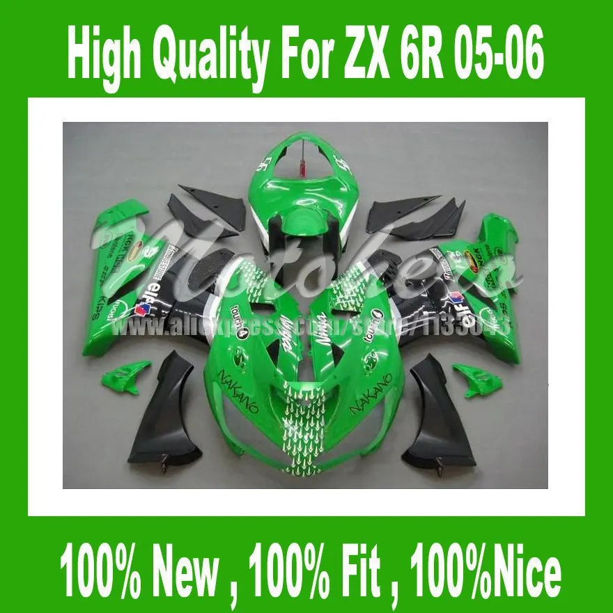 ABSNINJA ZX-6R 06 fairing green black FOR KAWASAKI ZX 6R 05 06 ZX-6R 636 2005 2006 ZX6R 636 05 06 fairing kits #SJJ8
ABSNINJA ZX-6R 06 fairing green black FOR KAWASAKI ZX 6R 05 06 ZX-6R 636 2005 2006 ZX6R 636 05 06 fairing kits #SJJ8