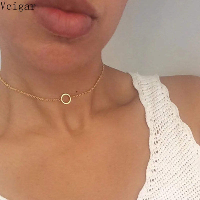 2018 Gold Silver Color Simple Circle Choker Necklace Short Chokers Necklaces for Women Bijoux Femme Collier Ras Du Cou
2018 Gold Silver Color Simple Circle Choker Necklace Short Chokers Necklaces for Women Bijoux Femme Collier Ras Du Cou