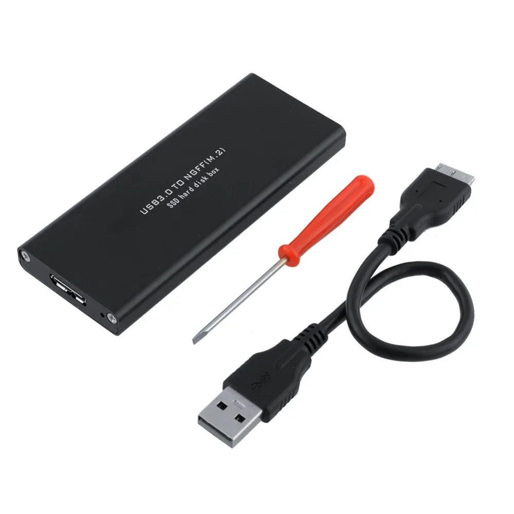 5Gbps USB 3.0 to M.2 SSD Enclosure USB3.0 to NGFF Hard Disk adapter M2 SSD External HDD Mobile Box
5Gbps USB 3.0 to M.2 SSD Enclosure USB3.0 to NGFF Hard Disk adapter M2 SSD External HDD Mobile Box