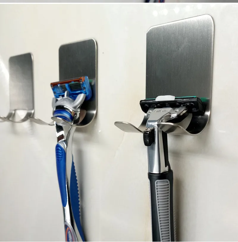 1PC Stainless Steel Razor Rack Razor Holder Wall Hook Hangers Towel Sucker Bathroom Accessories Shaver Storage Rack OK 0725
1PC Stainless Steel Razor Rack Razor Holder Wall Hook Hangers Towel Sucker Bathroom Accessories Shaver Storage Rack OK 0725