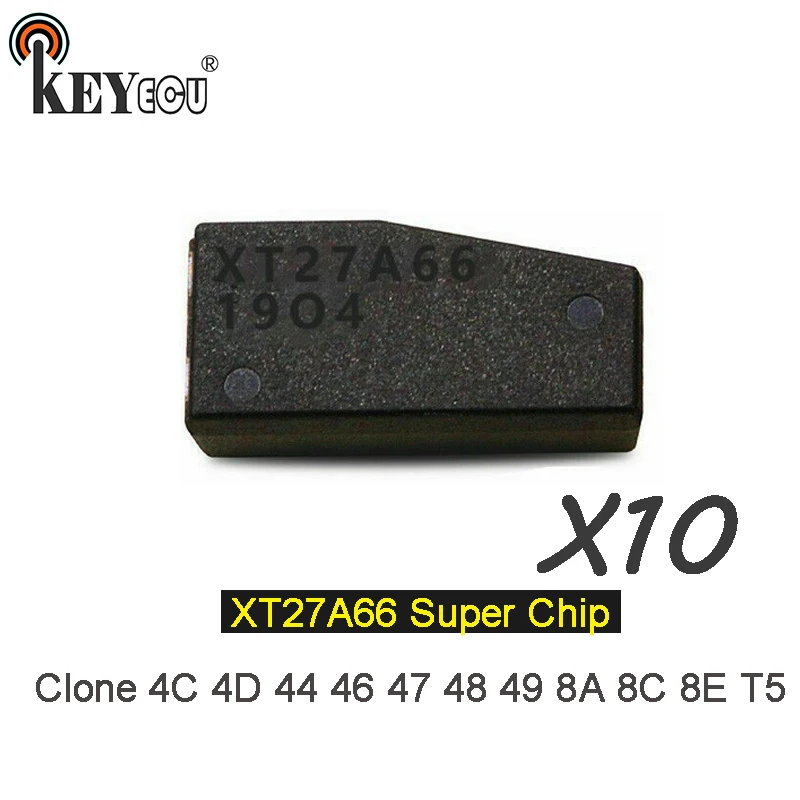 KEYECU 10x VVDI supermode chip / XT27A66 Transponder Remote key Chip Car key Convertible 4C 4D 44 46 47 48 49 8A 8C 8E T5
KEYECU 10x VVDI supermode chip / XT27A66 Transponder Remote key Chip Car key Convertible 4C 4D 44 46 47 48 49 8A 8C 8E T5