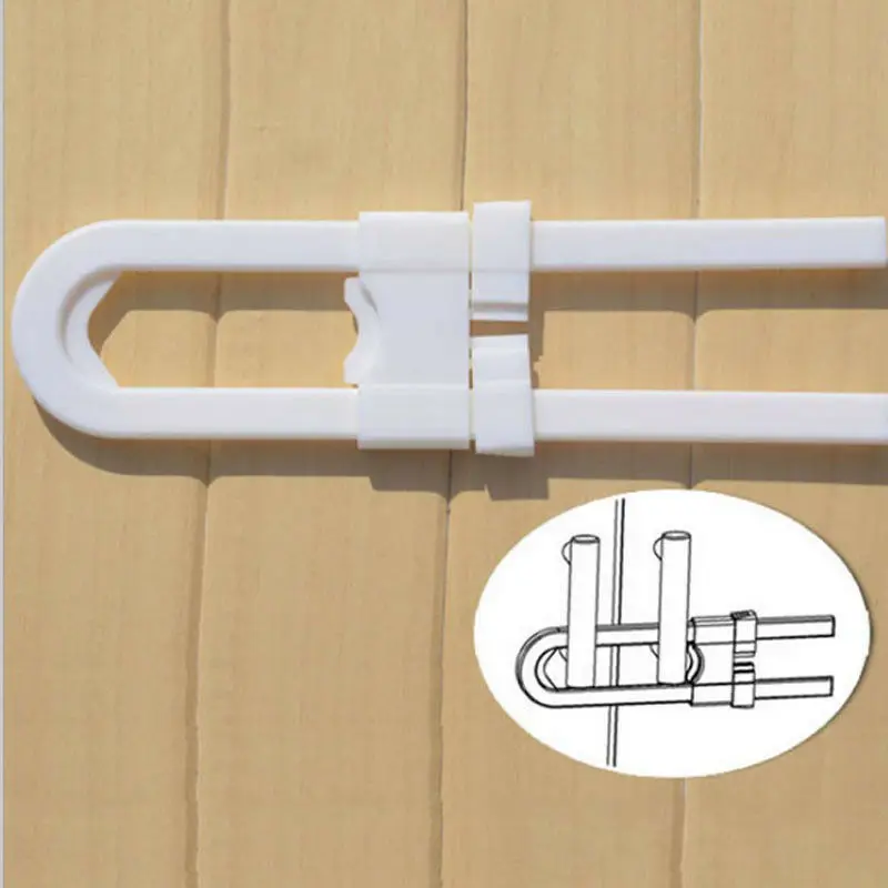U-Shaped Lock Child Safety Cabinet Latches kid Baby Safe Closet Kitchen Door Child Safety Lock Cabinet Door
U-Shaped Lock Child Safety Cabinet Latches kid Baby Safe Closet Kitchen Door Child Safety Lock Cabinet Door