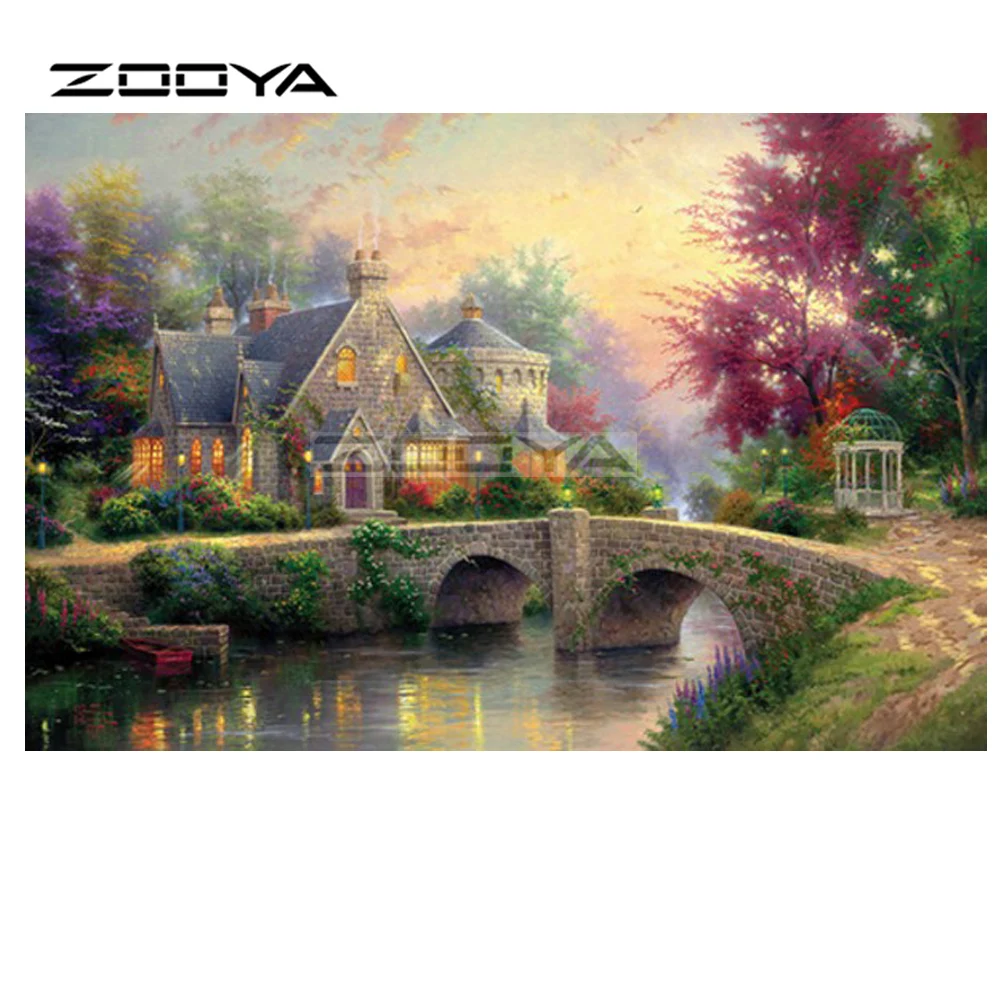 ZOOYA Diamond Embroidery 5D DIY Diamond Painting Pictures Of Rhinestones Cross-Stitch Paintings Bridge Tree House R2091
ZOOYA Diamond Embroidery 5D DIY Diamond Painting Pictures Of Rhinestones Cross-Stitch Paintings Bridge Tree House R2091
