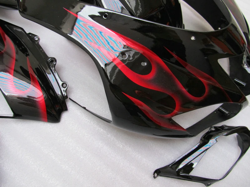 ABS full Fairing kit for Kawasaki ZX-6R 2007 2008 red flames in black plastic motorcycle fairings set NINJA zx6r 07 08 XF12
ABS full Fairing kit for Kawasaki ZX-6R 2007 2008 red flames in black plastic motorcycle fairings set NINJA zx6r 07 08 XF12