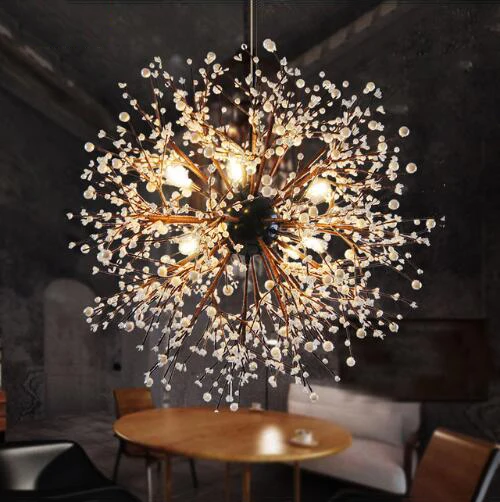 Modern Dandelion Chandeliers Firework Led Vintage Wrought Iron Chandelier Island Lighting for Bedroom Dining Room
Modern Dandelion Chandeliers Firework Led Vintage Wrought Iron Chandelier Island Lighting for Bedroom Dining Room
