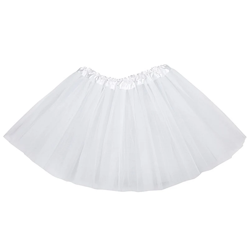 Модная Милая юбка для девочек мини пачка из сетчатой пряжи Одежда танцев бальное