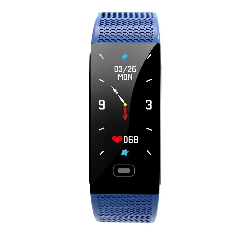 RIQUEZA CK18S Bluetooth Smart Bracelet Heart Rate Blood Pressure Monitor Band Color Screen Women Sport Fitness Tracker | Электроника