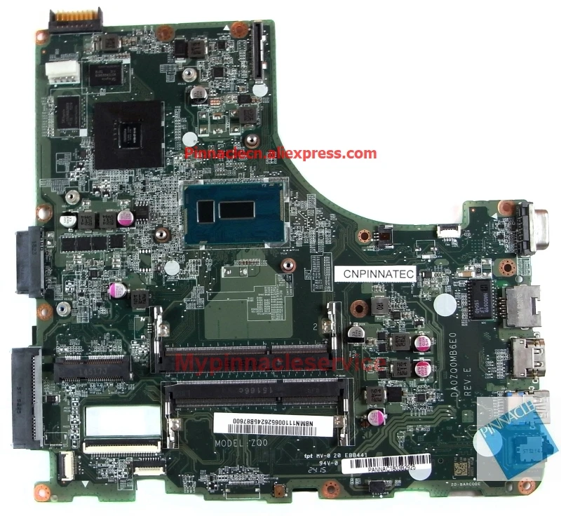 Фото NBMN111006 I5 5200U материнская плата для Acer Aspire E5 471G V3 472 TravelMate P246 M DA0ZQ0MB6E0|Материнские