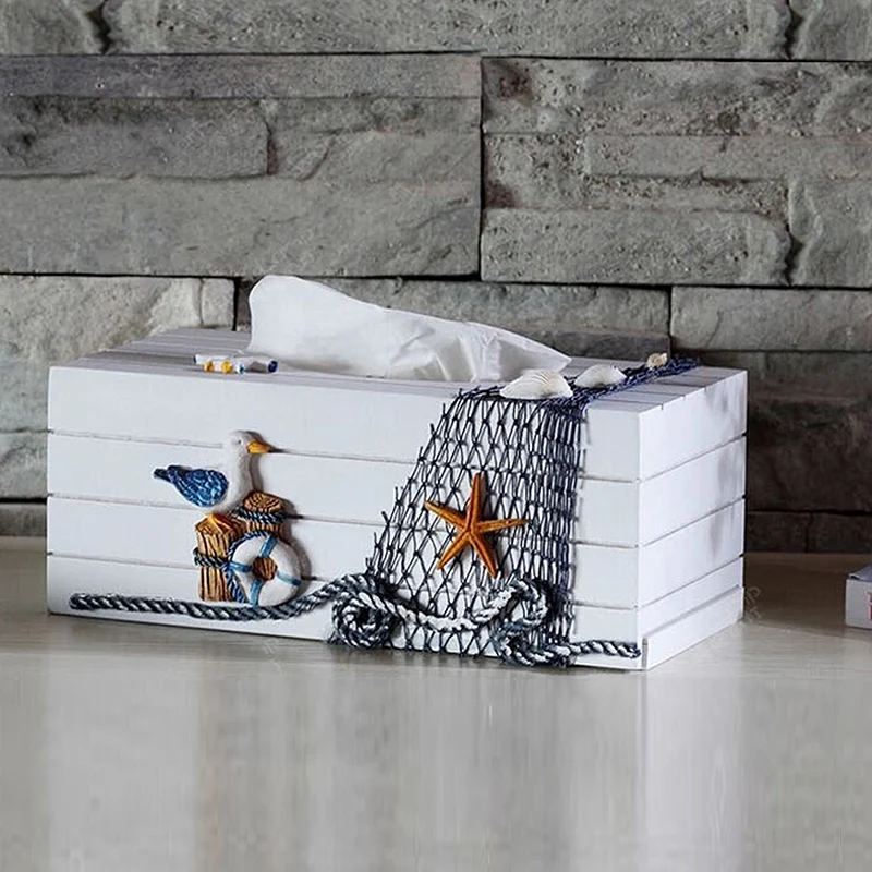 Mediterranean sea style home creative home wooden Tissue box decorative napkin box hand made luxury new home and weding decor
Mediterranean sea style home creative home wooden Tissue box decorative napkin box hand made luxury new home and weding decor