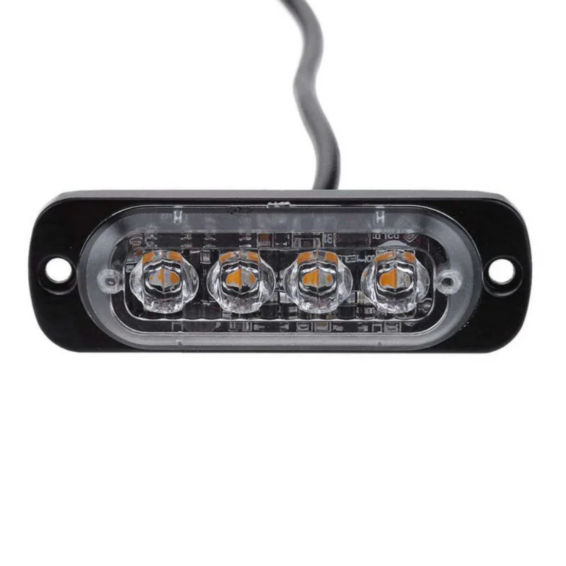 New 4 LED Strobe Warning Light Strobe Grill Flashing Breakdown Emergency Light Car Truck Beacon Lamp Amber Traffic Light
New 4 LED Strobe Warning Light Strobe Grill Flashing Breakdown Emergency Light Car Truck Beacon Lamp Amber Traffic Light