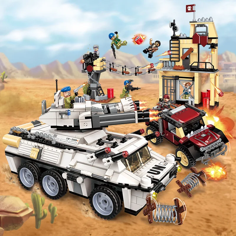 WW2 Military Series Heavy Tank model building blocks Army Vehicle figure bricks Compatible With toys for children gift
WW2 Military Series Heavy Tank model building blocks Army Vehicle figure bricks Compatible With toys for children gift
