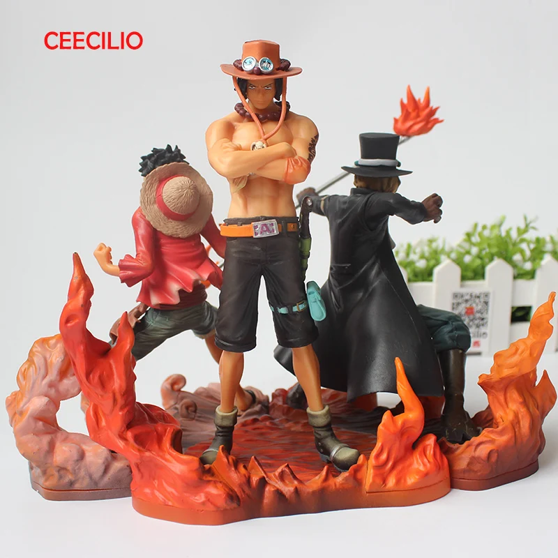 3pcs/set Anime One Piece 3 Brothers Figurine Luffy Ace Sabo PVC Action Figures Collectible Model Toys CEECILIO
3pcs/set Anime One Piece 3 Brothers Figurine Luffy Ace Sabo PVC Action Figures Collectible Model Toys CEECILIO