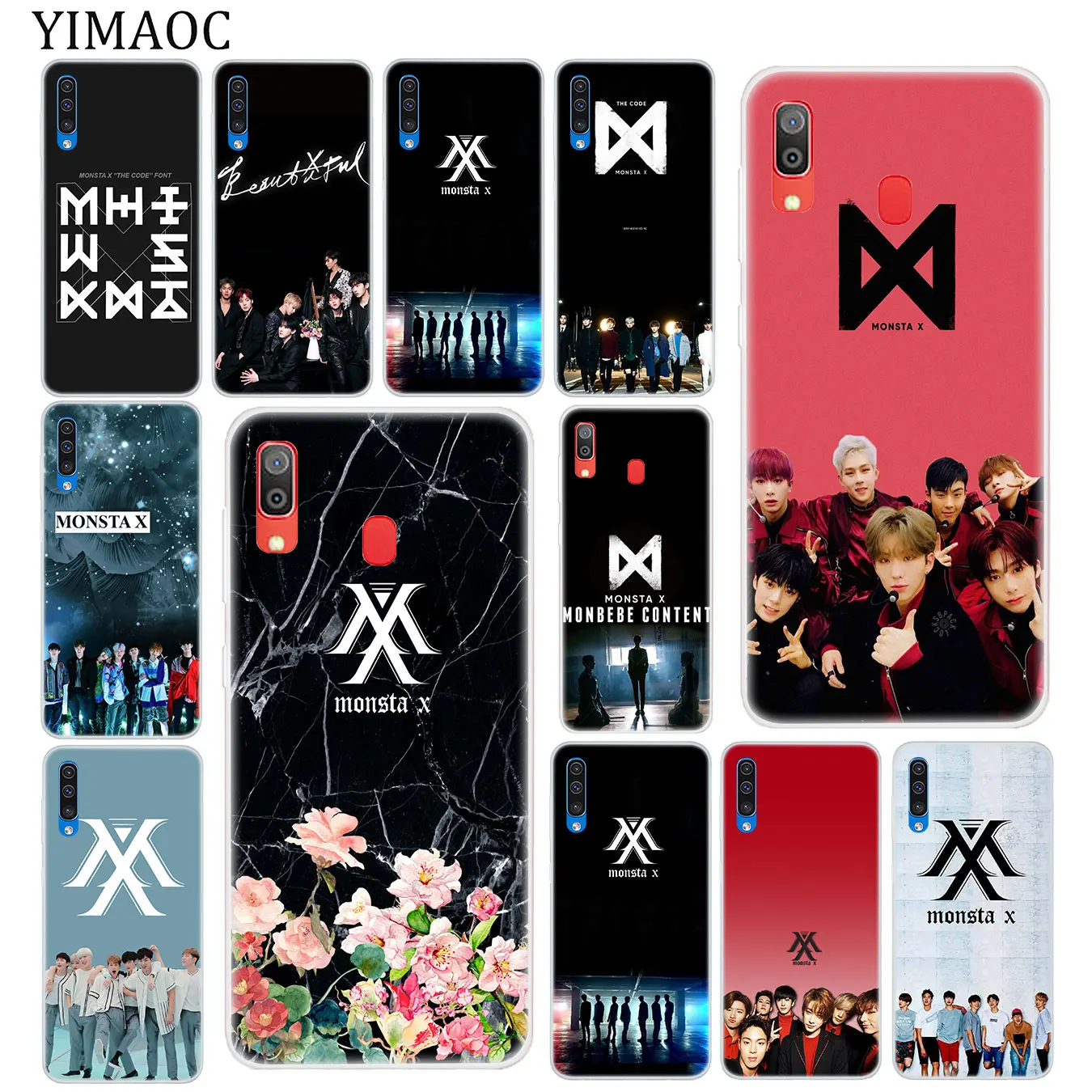 Мягкий силиконовый чехол YIMAOC MONSTAX Monsta X kpop для Samsung Galaxy A70 A60 A50 A40 A30 A20 A10 M10 M20 M30 M40