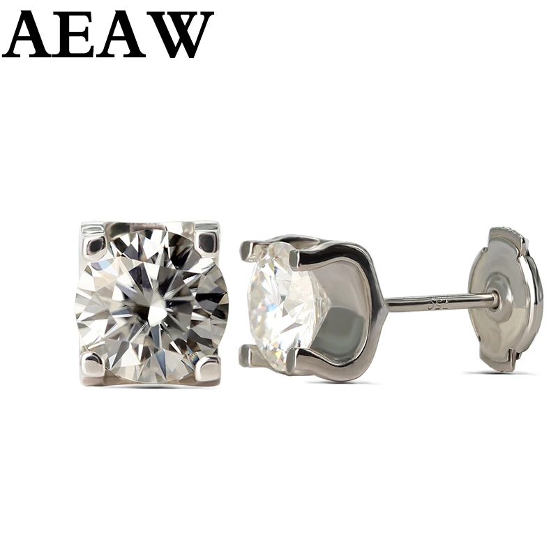 Moissanite Earrings 5mm 1ctw Diamond Stud Earrings Sterling Silver and Solid 10K Classic Lab Diamond 4 Prong Earrings for Women
Moissanite Earrings 5mm 1ctw Diamond Stud Earrings Sterling Silver and Solid 10K Classic Lab Diamond 4 Prong Earrings for Women