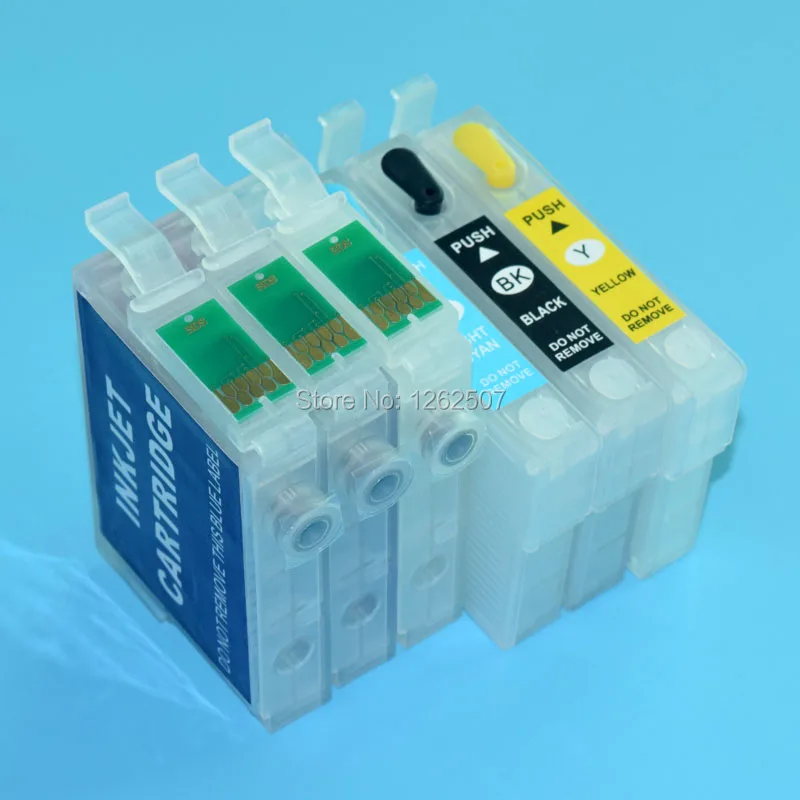 T0791 T0791-T0796 RIC ink carts For Epson Stylus Photo P50 1400 1430 1500w PX700W PX800FW Printer refillable ink cartridges
T0791 T0791-T0796 RIC ink carts For Epson Stylus Photo P50 1400 1430 1500w PX700W PX800FW Printer refillable ink cartridges