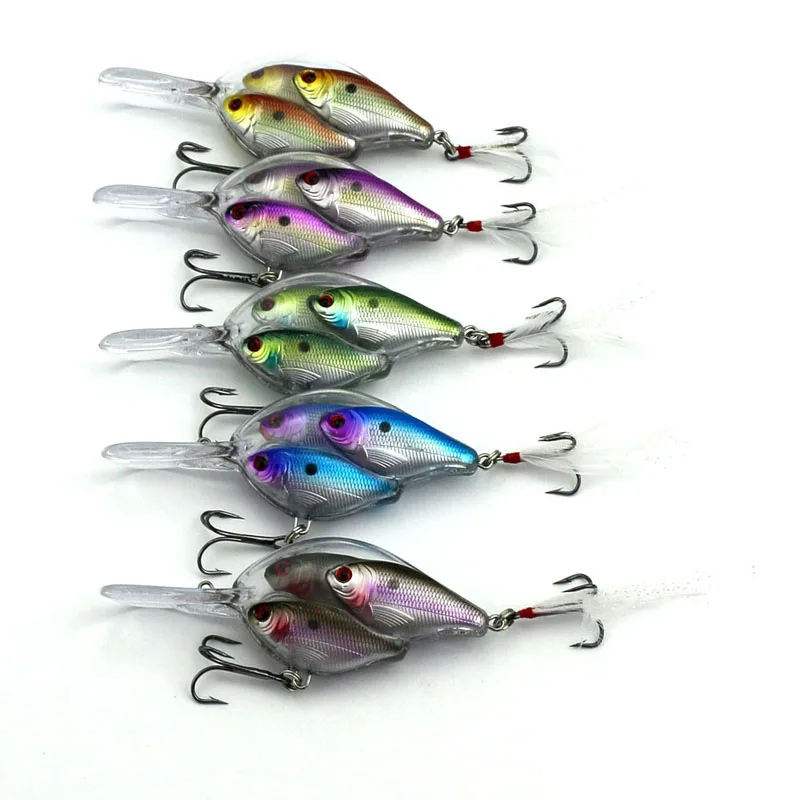 New Version Fish Lure Hard Plastic Crankbait 5-in-one fish school lures mimic Wobbler with Treble Hook Crystal Flash Tail
New Version Fish Lure Hard Plastic Crankbait 5-in-one fish school lures mimic Wobbler with Treble Hook Crystal Flash Tail