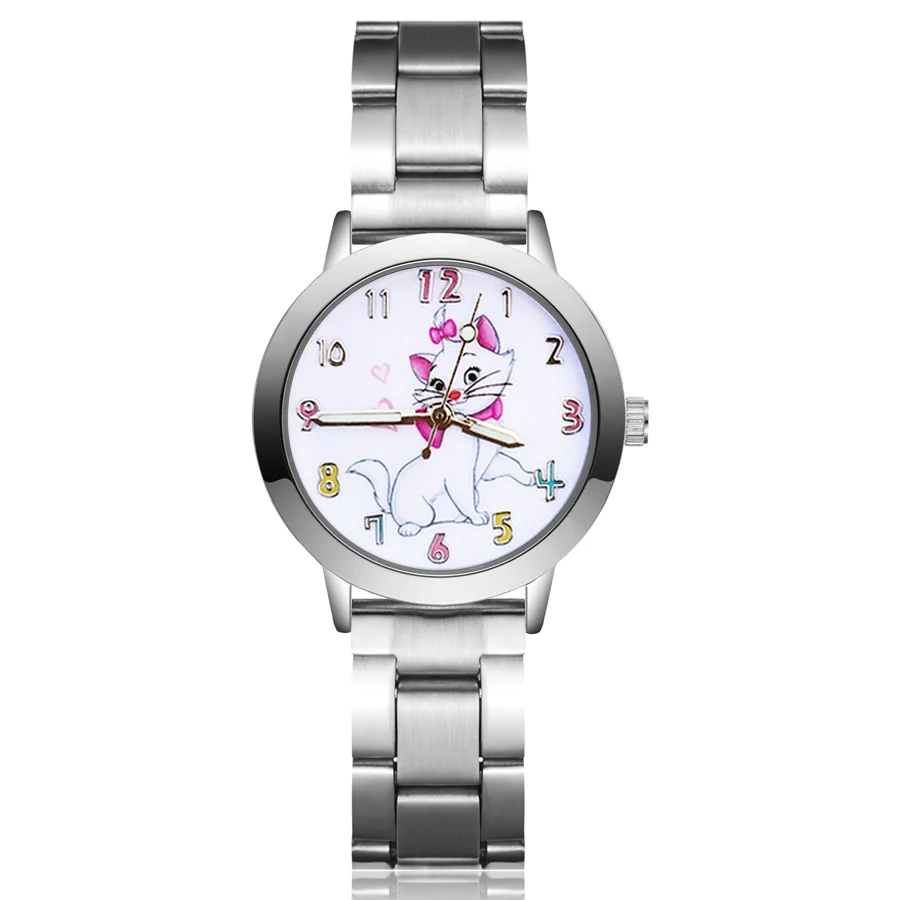 Cute Cartoon Cat style Children's Watches Kids Student Girls boys Quartz Metal steel Wrist Watch JA36
Cute Cartoon Cat style Children's Watches Kids Student Girls boys Quartz Metal steel Wrist Watch JA36