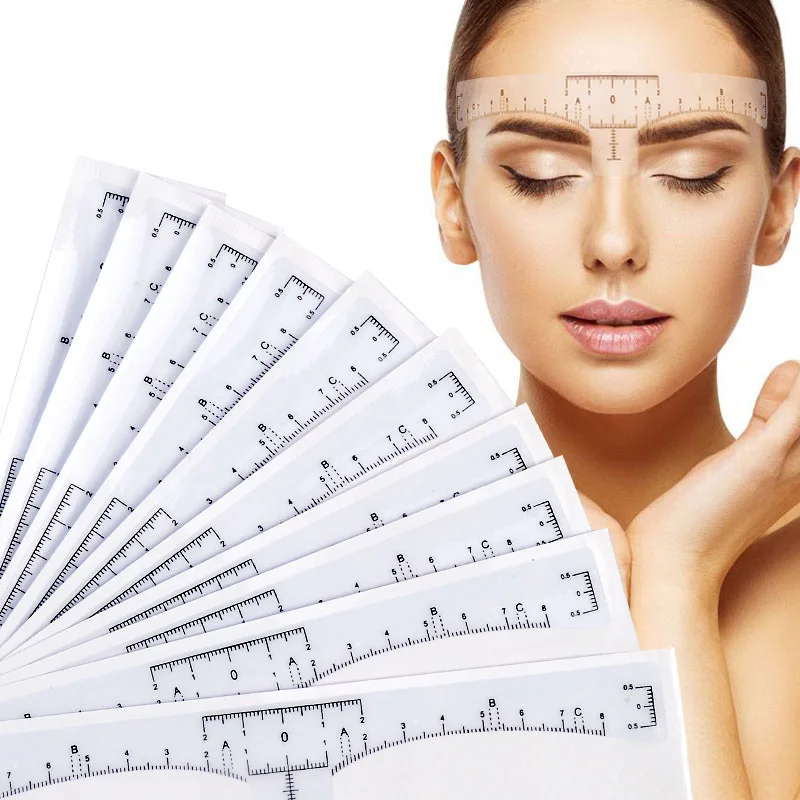 10PCS Tattoo accessories Disposable Microblading Makeup Brow Measure Eyebrow Guide Ruler Permanent Tools
10PCS Tattoo accessories Disposable Microblading Makeup Brow Measure Eyebrow Guide Ruler Permanent Tools