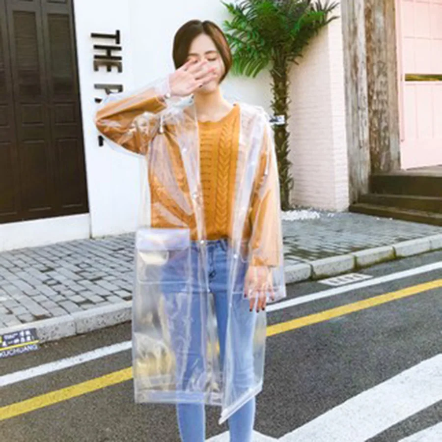 Eva Transparent Raincoat Poncho For Hiking Waterproof Rain Gear Camping Capa De Chuva Transparente Rain Coats Ladies 40YY0076
Eva Transparent Raincoat Poncho For Hiking Waterproof Rain Gear Camping Capa De Chuva Transparente Rain Coats Ladies 40YY0076