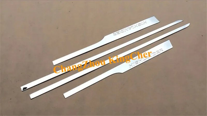 3 colors!! Stainless Steel Body door Side Mouldings sill Trims cover car sticker Suitable for Toyota Highlander Kluger 2014-2020
3 colors!! Stainless Steel Body door Side Mouldings sill Trims cover car sticker Suitable for Toyota Highlander Kluger 2014-2020