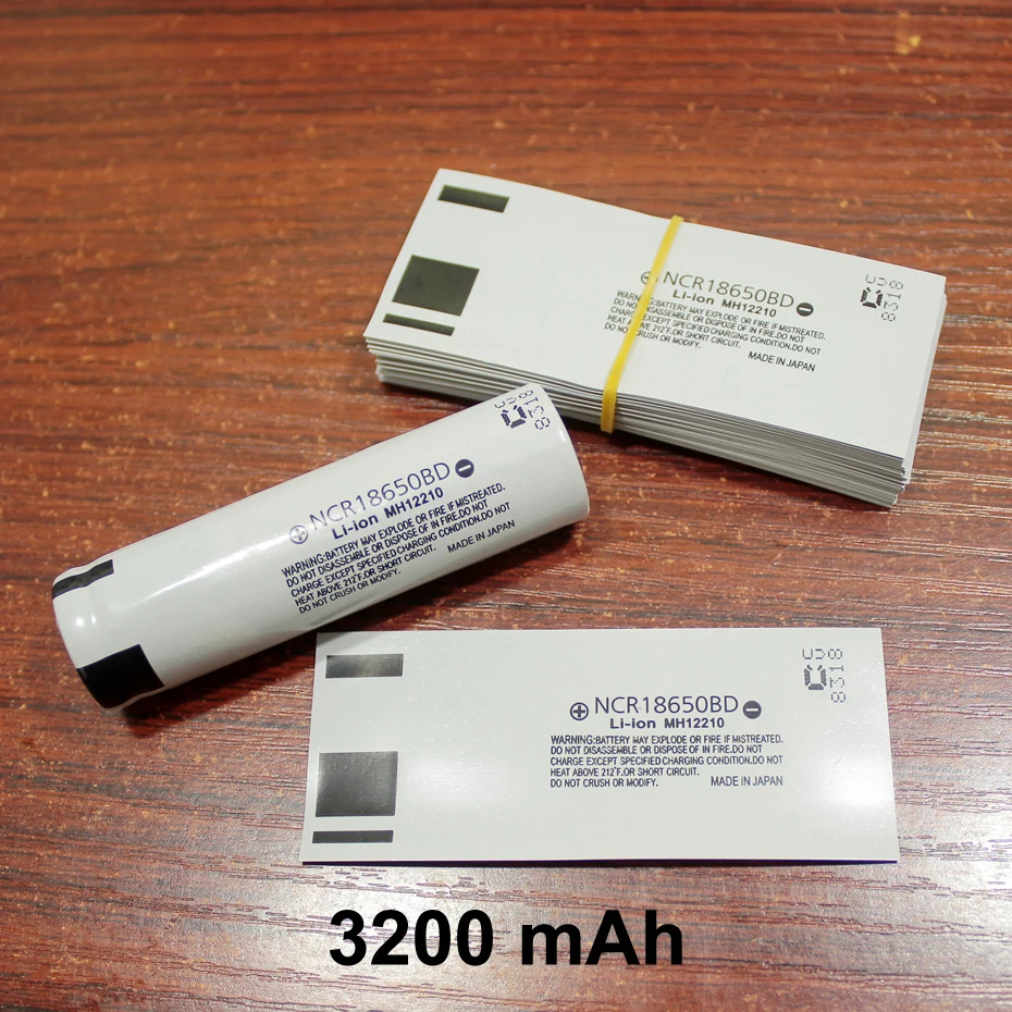 100pcs/lot 18650 Battery Skin PVC Packaging Film Battery Replacement Leather Case Heat Shrinkable Sleeve 3200MAH
100pcs/lot 18650 Battery Skin PVC Packaging Film Battery Replacement Leather Case Heat Shrinkable Sleeve 3200MAH