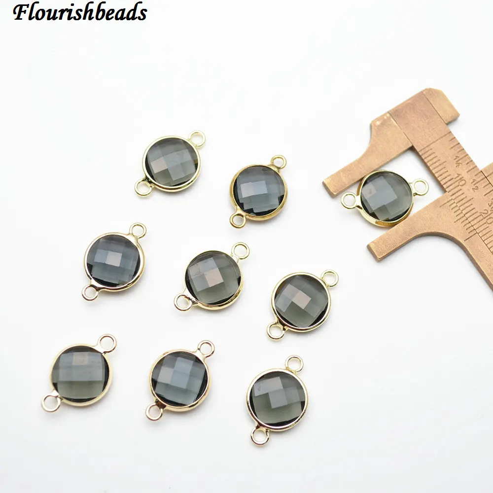 Two Loops 12mm Faceted Gray Glass Flat Round Coin Beads Jewelry Connectors Necklace Links Free Shipping
Two Loops 12mm Faceted Gray Glass Flat Round Coin Beads Jewelry Connectors Necklace Links Free Shipping