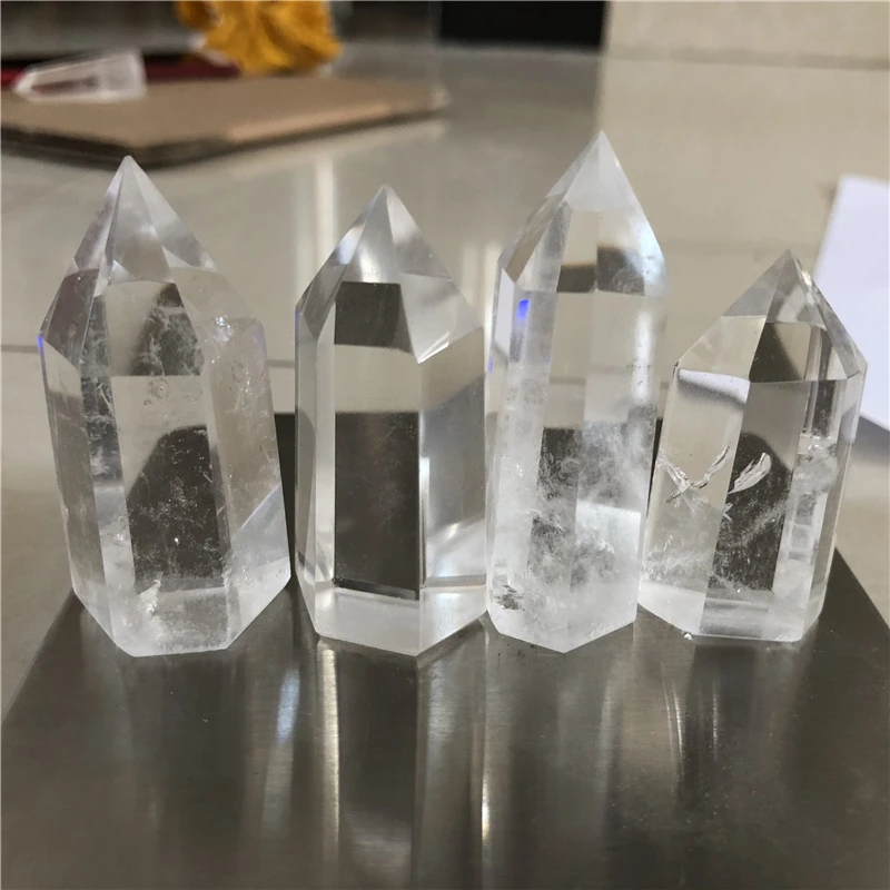 DHX SW 4 pcs top quality natural clear quartz crystal wand point reiki healing crystal stones remove negative energy
DHX SW 4 pcs top quality natural clear quartz crystal wand point reiki healing crystal stones remove negative energy