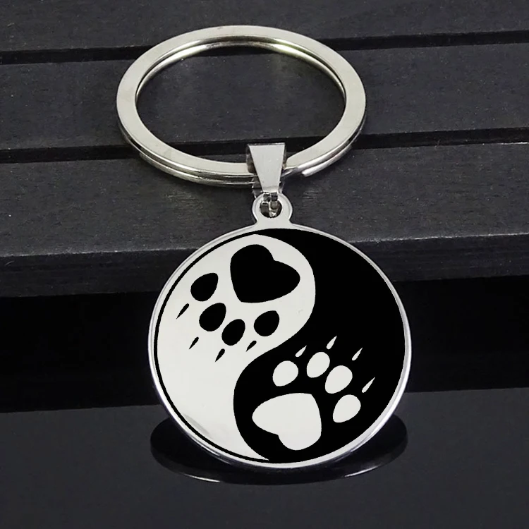 Handmade Stainless Steel Jewelry Yin Yang Wolf Claw Disc Pendant Keychain Color Never Fade Accept Drop Shipping YP6694
Handmade Stainless Steel Jewelry Yin Yang Wolf Claw Disc Pendant Keychain Color Never Fade Accept Drop Shipping YP6694