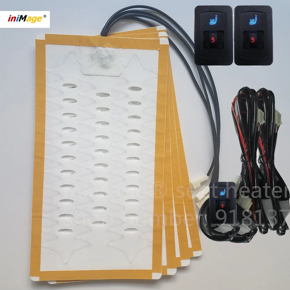 Authentic as pictures alloy wire 2 seats install, 5-gear switch seat heater,heated seat kits fit for all type cars,warmer
Authentic as pictures alloy wire 2 seats install, 5-gear switch seat heater,heated seat kits fit for all type cars,warmer