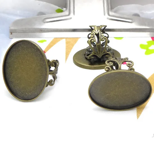10pcs Wholesale Antique Bronze Filigree Adjustable Ring Blanks with inner 18*25mm Bezel Setting Tray for Cameo Cabochons
10pcs Wholesale Antique Bronze Filigree Adjustable Ring Blanks with inner 18*25mm Bezel Setting Tray for Cameo Cabochons