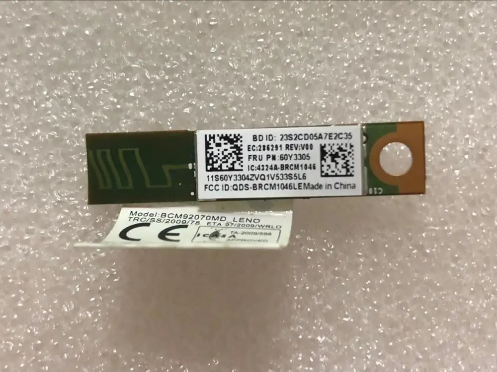 Новый оригинальный модуль Bluetooth 4,0 X230 X220 T410 T420 T430 T530 T510 T520 W510 W520 W530 FRU 60Y3303 60Y3305
Новый оригинальный модуль Bluetooth 4,0 X230 X220 T410 T420 T430 T530 T510 T520 W510 W520 W530 FRU 60Y3303 60Y3305