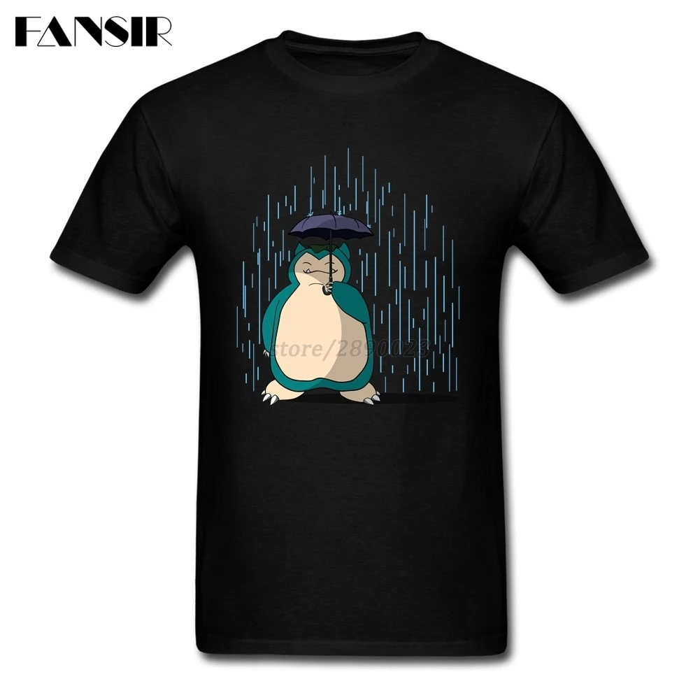 XS 3XL с изображением героя мультфильма Мой сосед Snorlax Забавные футболки мужская