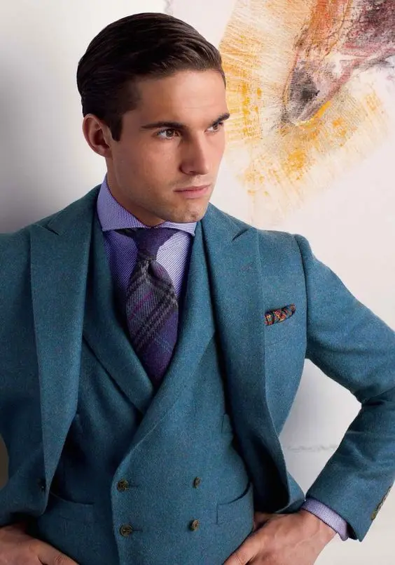 2017 Latest Coat Pant Designs Blue Tweed Men Suit Slim Fit Tuxedo 3 Piece Custom Suits Groom Prom Fashion Blazer Terno Masculino
2017 Latest Coat Pant Designs Blue Tweed Men Suit Slim Fit Tuxedo 3 Piece Custom Suits Groom Prom Fashion Blazer Terno Masculino