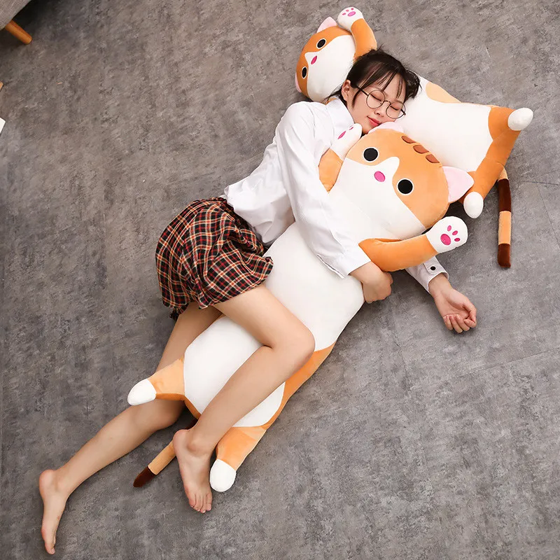 Lovely Plush Animals Cat Creative Long Soft Gift Creative Office Lunch Break Nap Sleeping Pillow Cushion Plush Stuffed Gift Doll
Lovely Plush Animals Cat Creative Long Soft Gift Creative Office Lunch Break Nap Sleeping Pillow Cushion Plush Stuffed Gift Doll