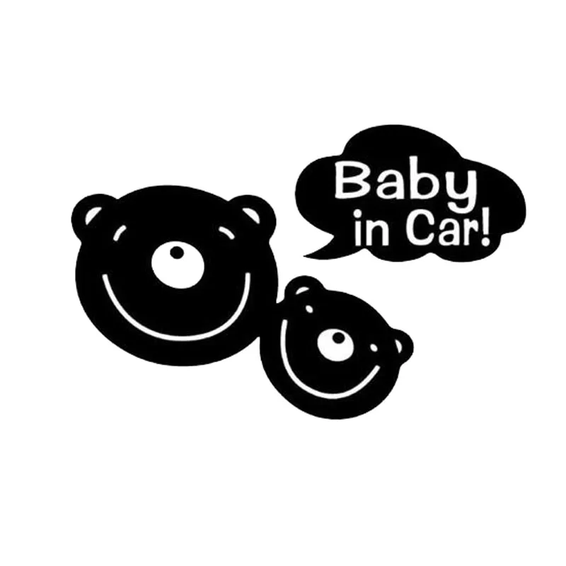 14*9.2CM Cartoon Car Stickers Vinyl Two Bears Baby In Car Decal Rear Windshield Car Styling Decoration Black/Silver C9-0028
14*9.2CM Cartoon Car Stickers Vinyl Two Bears Baby In Car Decal Rear Windshield Car Styling Decoration Black/Silver C9-0028