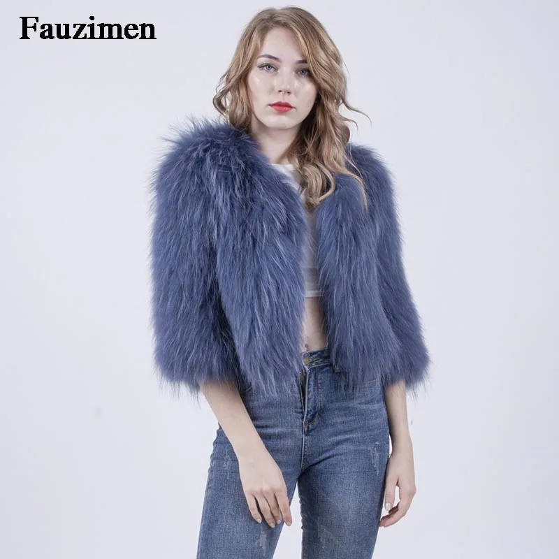 Furry Real Raccoon Fur Coat Women Fluffy Warm Long Sleeve Female Outerwear Winter Coat Jacket Hairy Overcoat Winter Clothes
Furry Real Raccoon Fur Coat Women Fluffy Warm Long Sleeve Female Outerwear Winter Coat Jacket Hairy Overcoat Winter Clothes