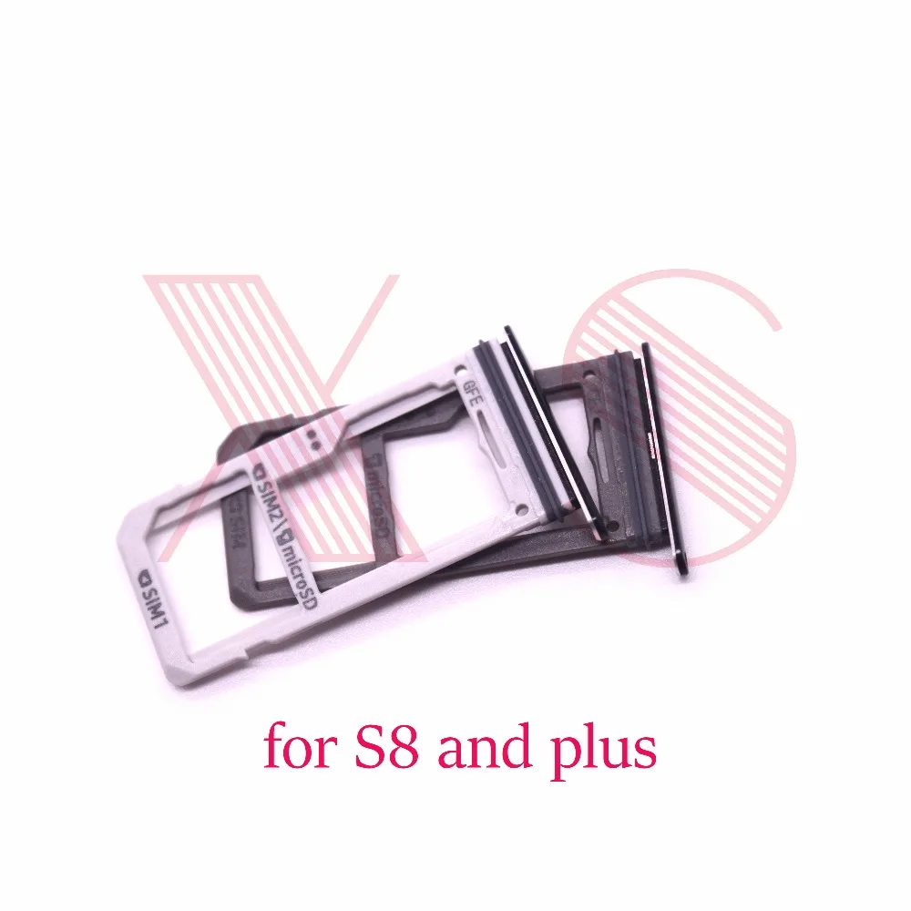 

100pcs/lot Nano SIM/ Micro SIM Card Tray Holder Micro SD Card Slot Holder Adapter for samsung Galaxy S8 g950 S8 plus G955