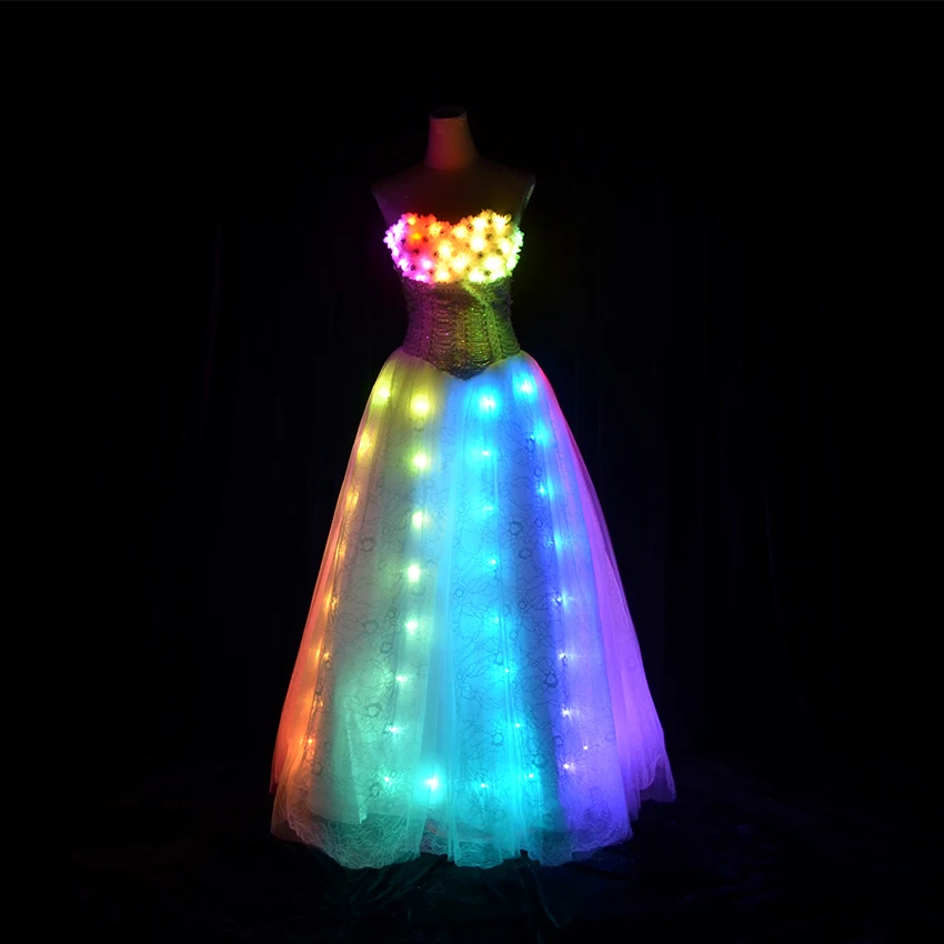 LED Dress new lady Luminous Princess Dress Wedding Women Dress led light Clothing Bar fashion Skirt Ballroom Dance clothes
LED Dress new lady Luminous Princess Dress Wedding Women Dress led light Clothing Bar fashion Skirt Ballroom Dance clothes