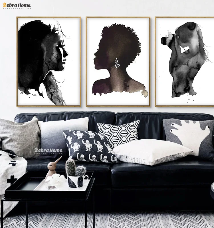 Fashion Character Lady Canvas Black White Painting Poster Wall Art Print Pictures Watercolor For Living Room Home Decoration
Fashion Character Lady Canvas Black White Painting Poster Wall Art Print Pictures Watercolor For Living Room Home Decoration